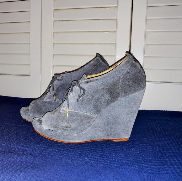Rag & Bone Peep-toe Wedge Heels - Size 9 - Picture 2 of 7